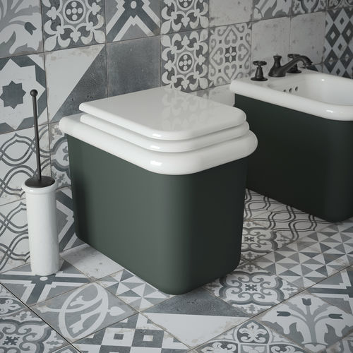 Vaso sanitário back to wall - TC220 - BLEU PROVENCE - em cerâmica / para escola / para jardim de infância