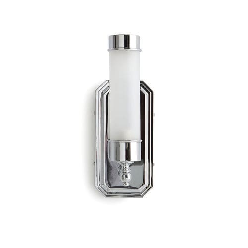 Arandela contemporânea - ABA10CR - BLEU PROVENCE - para ambiente interno / em latão / em vidro fumê