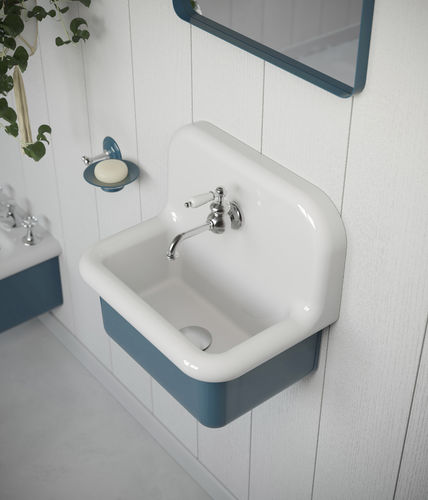 Cuba suspensa - TCL45 - BLEU PROVENCE - em cerâmica / com misturadora / com acabamento fosco
