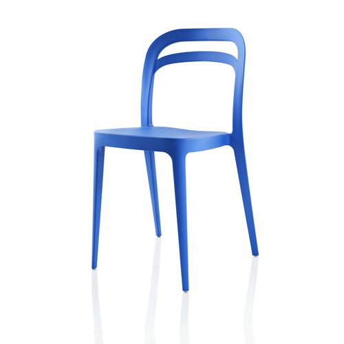 Cadeira de restaurante contemporânea - JULIE  - ALMA DESIGN S.R.L. - em polietileno / empilhável