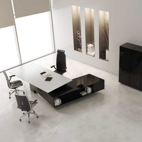 Mesa executiva - MAST - MASCAGNI - contemporânea / em aço / em laminado