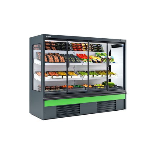 Vitrina refrigerada de estante - ML6DCPH1 - INFRICO, S.L. - para loja / em aço inoxidável / preta