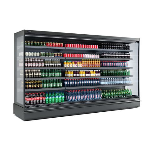 Vitrina refrigerada de estante - ML9GRM2 - INFRICO, S.L. - para loja / em aço inoxidável / preta