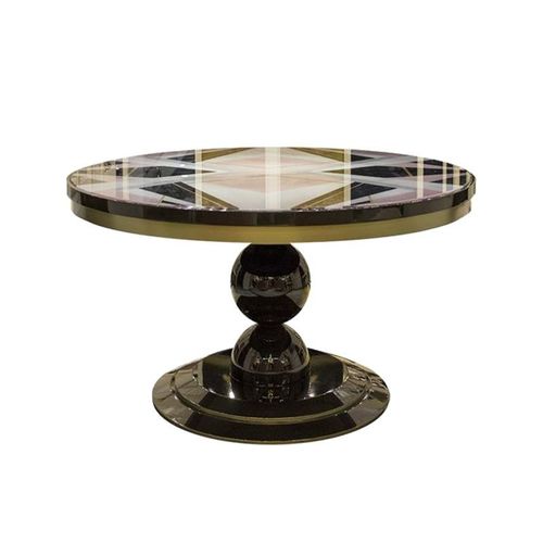 Mesa de jantar contemporânea - M 4517 - GUADARTE - em madeira laqueada brilhante / em vidro / em mármore