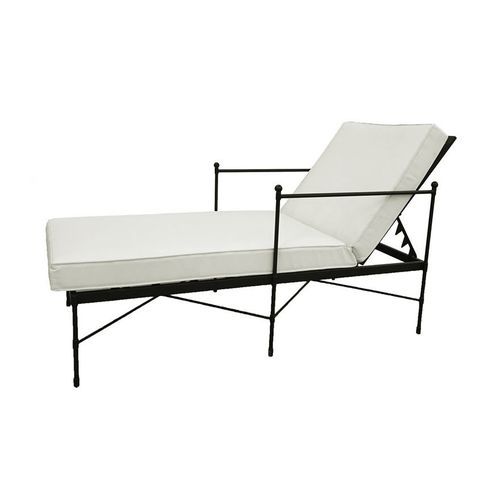 Espreguiçadeira contemporânea - H 3084 – H 3085 - GUADARTE - em tecido / em espuma / em ferro forjado