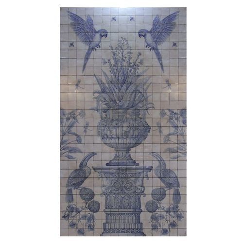 Painel decorativo em cerâmica - 6 MU 85 - GUADARTE - de parede / pintado à mão / efeito de mosaico