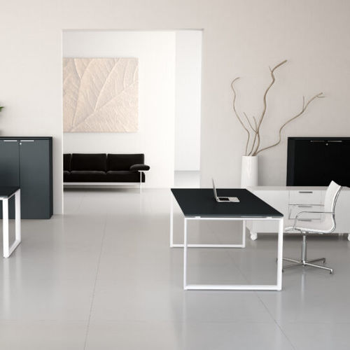 Mesa executiva - LASA S.R.L. - de piso / contemporânea / em madeira