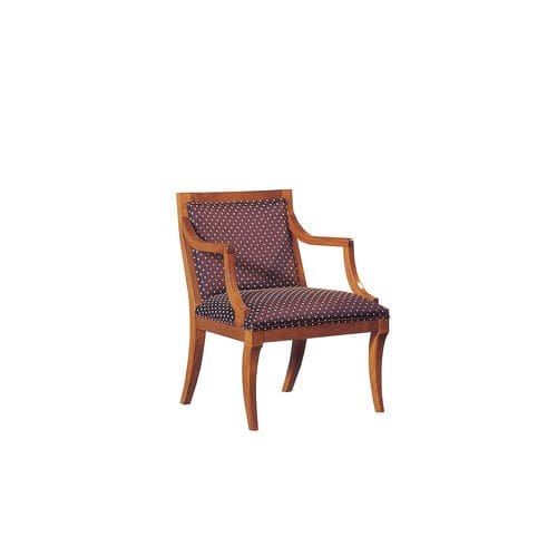 Poltronas de escritório clássica - LOBE - ACANTO - em tecido / em faia / com 4 pés