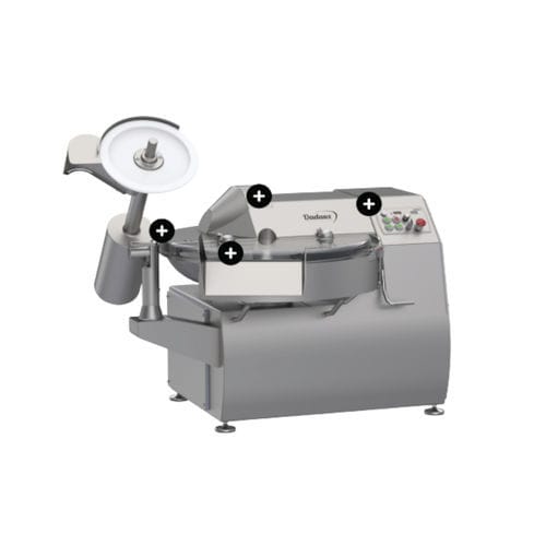 Cutter profissional - TITANE 80 V - DADAUX SAS - automático / de corte / para presunto