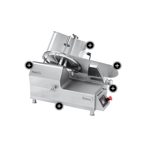 Fatiador para presunto - MAJOR SLICE 350 - DADAUX SAS - semiautomático / profissional / com disco de corte