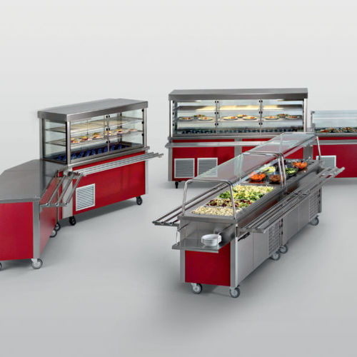 Vitrina refrigerada tipo balcão - SELF 700 - EMAINOX SRL - para loja / para restaurante / em aço inoxidável