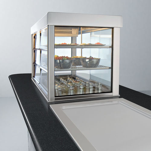 Vitrina refrigerada tipo balcão - DROP-IN COMPACT - EMAINOX SRL - para loja / para restaurante / para cozinha profissional