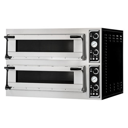 Forno de pizza profissional - TRAYS GLASS 44 - PRISMAFOOD - elétrico / de instalação livre / com 2 câmaras