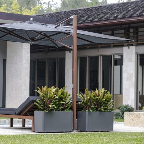 Floreira em aço revestido a pó - MAINLAND - TUUCI - retangular / contemporânea / para áreas urbanas