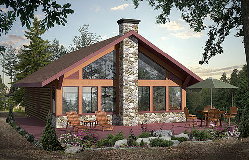 Casa pré-fabricada - ST-DONAT - Industries Bonneville - ecológica / contemporânea / de 2 andares