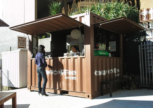 Contêiner da linha comercial - CARGO COFFEE - addis container - para loja