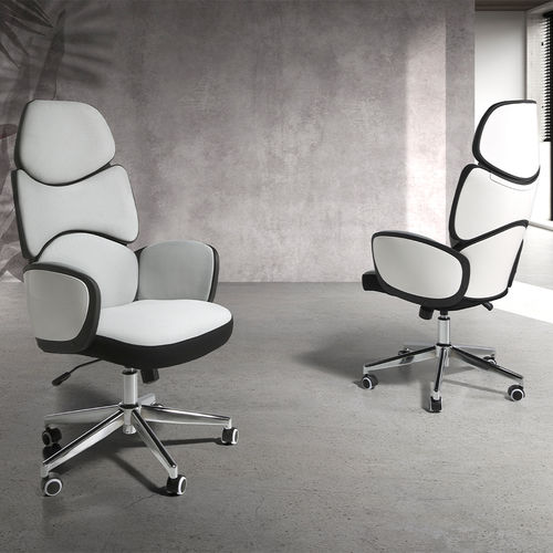 Cadeira de escritório contemporânea - 4142 - Angel Cerdá - para ambiente interno / em tecido / com base em aço inoxidável