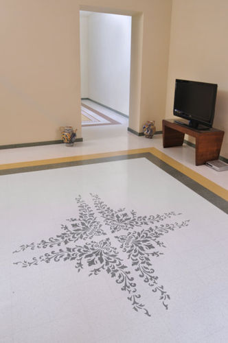 Placas de revestimento em terrazzo - CA1 - grandinetti srl - polida / para ambiente interno / de piso