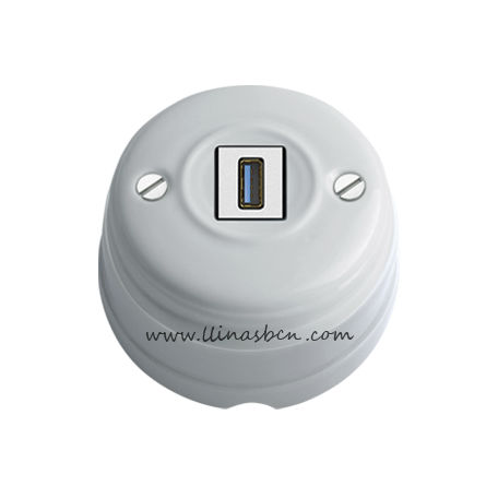 Tomada USB - IDEAL - Llinàs BCN - de parede / de sobrepor / em porcelana