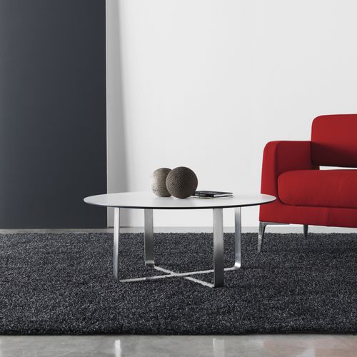 Mesa de centro contemporânea - LONGWAY - SEGIS - em HPL / com base em aço / retangular