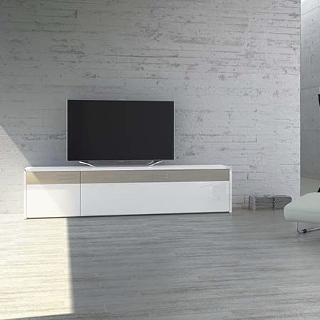 Rack de TV contemporâneo - S1 MK-1 - Handelsagentur Lars Schnepel UG - baixo / em madeira / em tecido