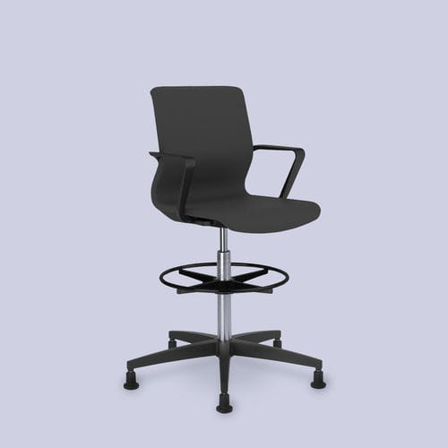 Banqueta de escritório contemporânea - DRUMBACK - Viasit GmbH - em aço / em ferro / com base metálica