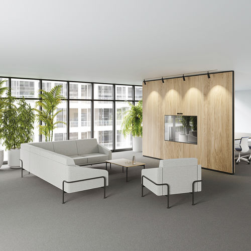 Sofá contemporâneo - COM4LOUNGE - Viasit GmbH - em espuma / em material plástico / em aço