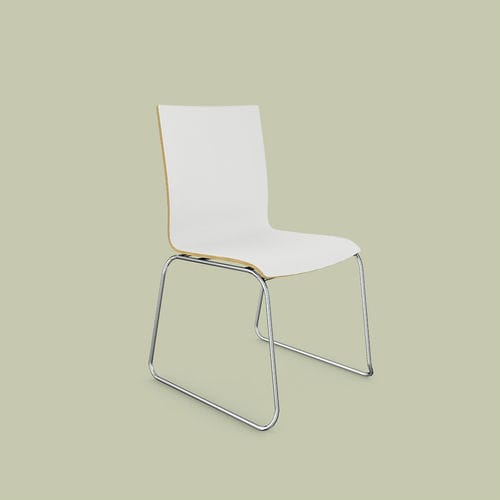 Cadeira para interlocutor contemporânea - TIKA - Viasit GmbH - para ambiente interno / em aço / em faia