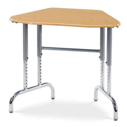 Mesa contemporânea - 7900 DESK FOR OCTAGON CONFIGURATIONS - Virco - com folheado de madeira / em aço / em material plástico