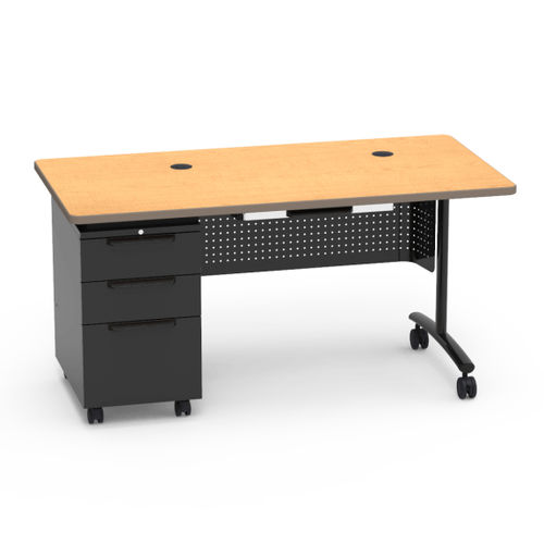 Mesa secretária para escola - TEXTAMETER INSTRUCTOR  - Virco - com rodízios / contemporânea / em aço