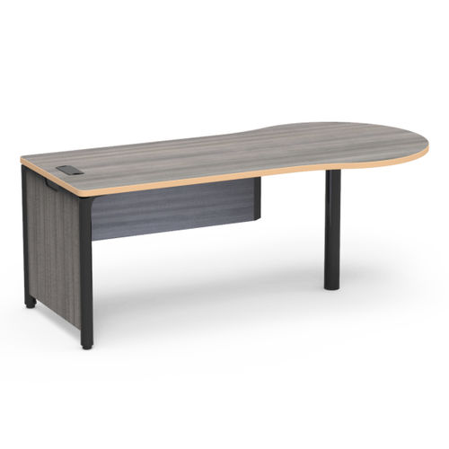 Mesa secretária para escritório - PLATEAU PENINSULA TOP - Virco - contemporânea / em aço / em alumínio
