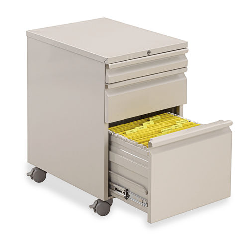 Armário de arquivo baixo - 53 SERIES - Virco - em aço / com gavetas / com rodízios