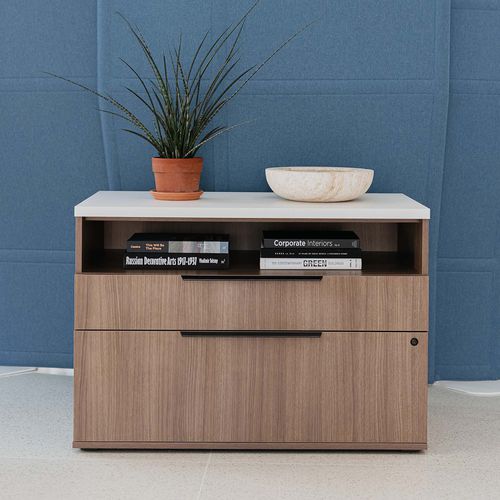 Armário organizador móvel - BE_HOLD BE - Haworth - com gavetas / da linha comercial