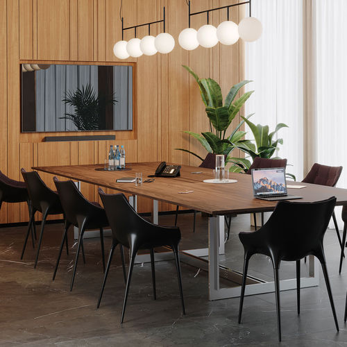 Cadeira de conferência contemporânea - PASSION - Haworth - para ambiente interno / em tecido / em couro