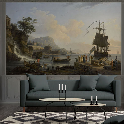 Papel de parede contemporâneo - SUNSET MARINE - Papiers de Paris - com cena / efeito papel de parede / multicores