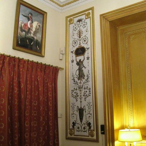 Painel decorativo de revestimento - BOUDOIR DE LA REINE - GROTESQUE N°1 - Papiers de Paris - de parede / de alta resistência / em madeira