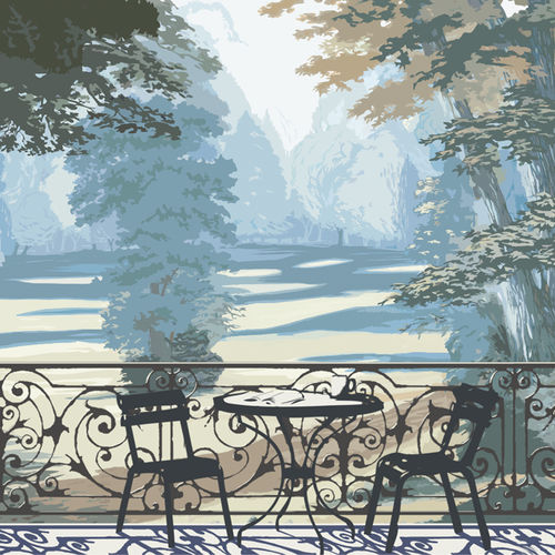 Papel de parede contemporâneo - FRENCH GARDEN - Papiers de Paris - com natureza / com cena / efeito papel de parede