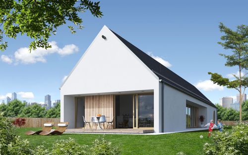 Casa pré-fabricada - EK 036 - ekokoncept, wooden prefabricated buildings, d.o.o - ecológica / contemporânea / com estrutura em madeira