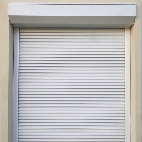 Porta metálica de enrolar para edifício de uso público - MINIMAX - La Toulousaine - para loja / para loja / para aeroporto