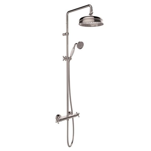 Coluna de banho termostática - COLONIAL RIGOLETTO - CARIMALI design shower_space - em aço inoxidável / acabamento cromado / de parede