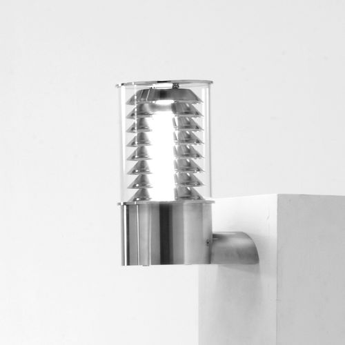 Arandela contemporânea - MISTRAL  - Inverlight Srl - para ambiente externo / em aço inoxidável / cilíndrica