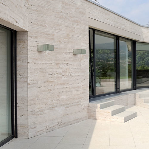 Arandela contemporânea - RIGOLETTO - Inverlight Srl - para ambiente externo / em vidro / em aço inoxidável