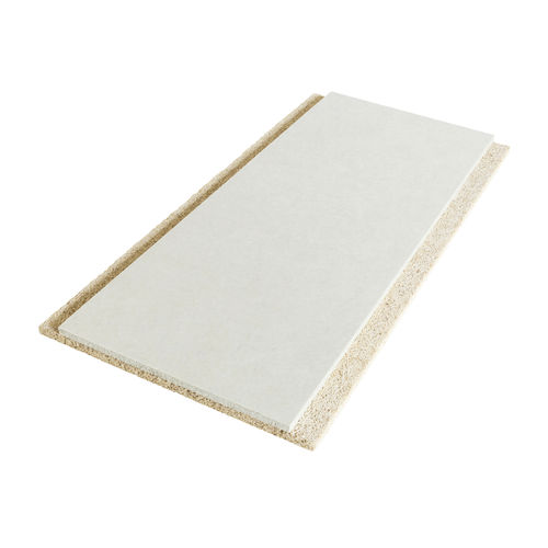 Painel acústico de parede - TROLDTEKT® PLUS - Troldtekt A/S - para teto / em lã mineral / em madeira-cimento