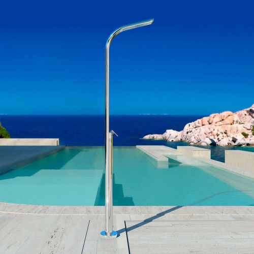 Chuveiro externo para piscina - DREAM YACHT M - 316L - Inoxstyle - lava-pés / clássico / multifuncional