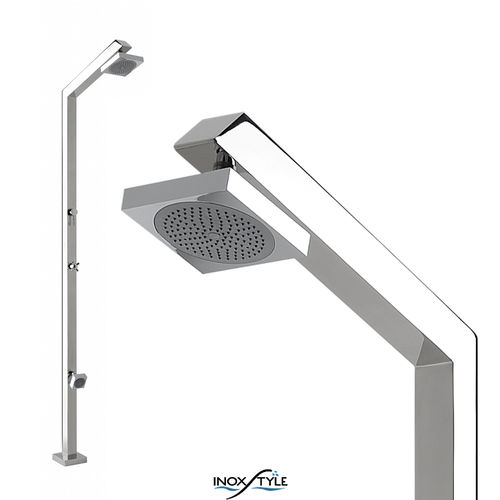 Chuveiro externo em aço inoxidável - TECNO CUBE ML - Inoxstyle