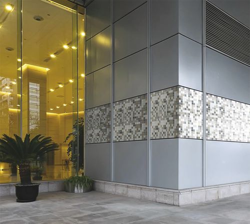 Painel compósito de revestimento - MOSAIC AIR - GAMMASTONE - para parede divisória / para parede / em vidro