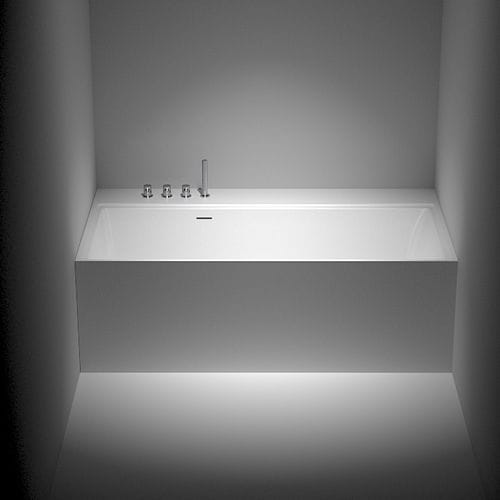 Banheira freestanding - NEUTRA NICCHIA - SIGN - em Solid Surface / branca