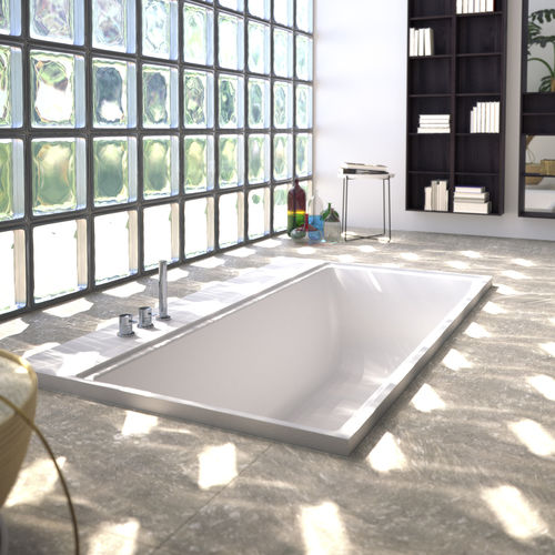 Banheira em Solid Surface - NEUTRA INCASSO - SIGN - branca