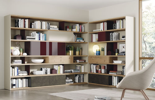 Livreiro modular - EST105 - VIVE - MUEBLES VERGE S.L. - alto / de canto / contemporâneo