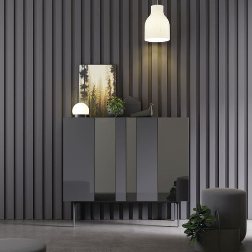 Buffet aparador moderno - COMPACT APARADOR 19 - VIVE - MUEBLES VERGE S.L. - em madeira laqueada fosca / em vidro laqueado / em cristal